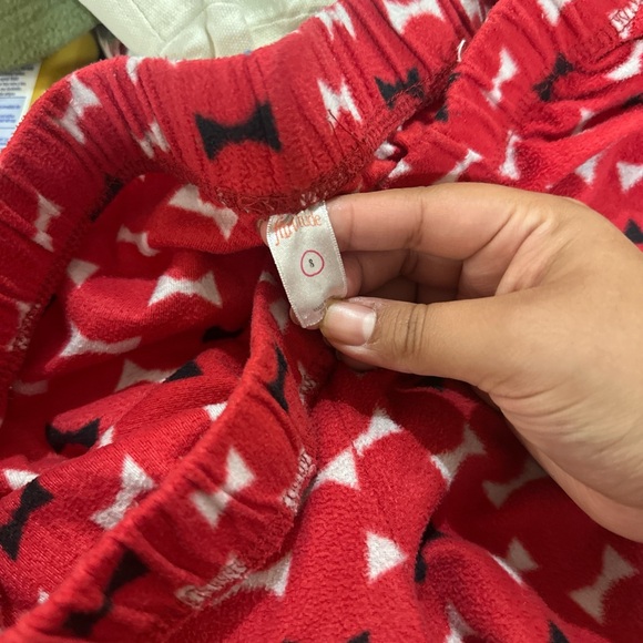 Red Bow Pattern Pajama Pants - Picture 3 of 3